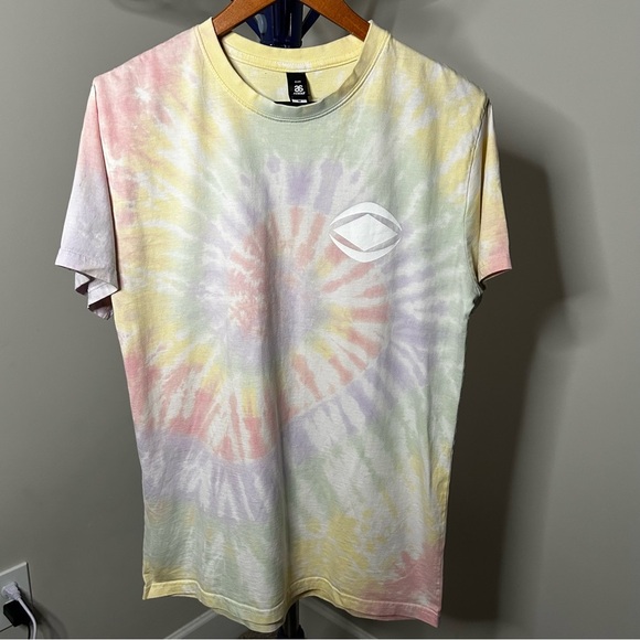 SSKWAN Tie Dye Logo T-Shirt | Pastel Festival Streetwear Sz M - Picture 1 of 8